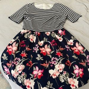 Eliza J floral dress with pockets
